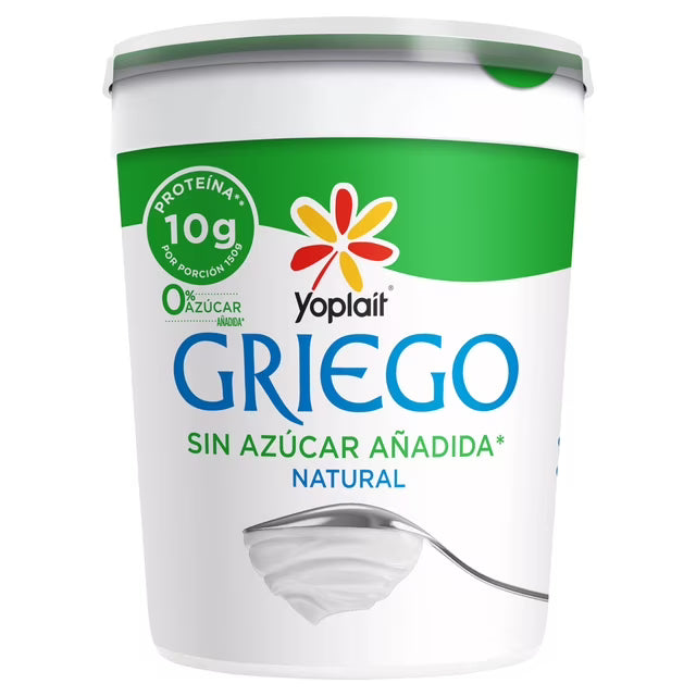Yogurt Yoplait Griego Natural Sin Azucar Añadida 1kg