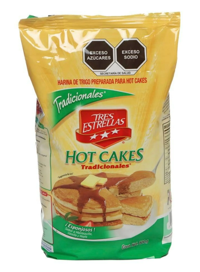 Harina 3 Estrella Hotcakes 800gr