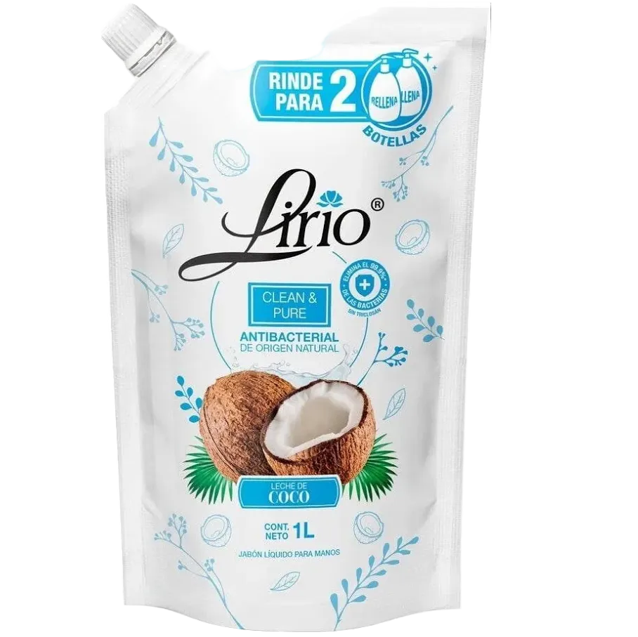 Jabón Lirio Liquido De Manos Coco 1lt