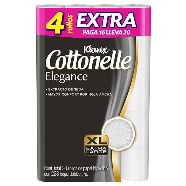 Papel Higiénico Kleenex Cottonelle 16+4pz