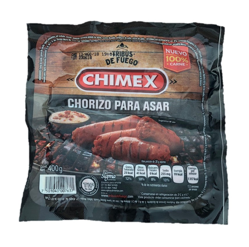 Chorizo P/Asar Chimex 400g