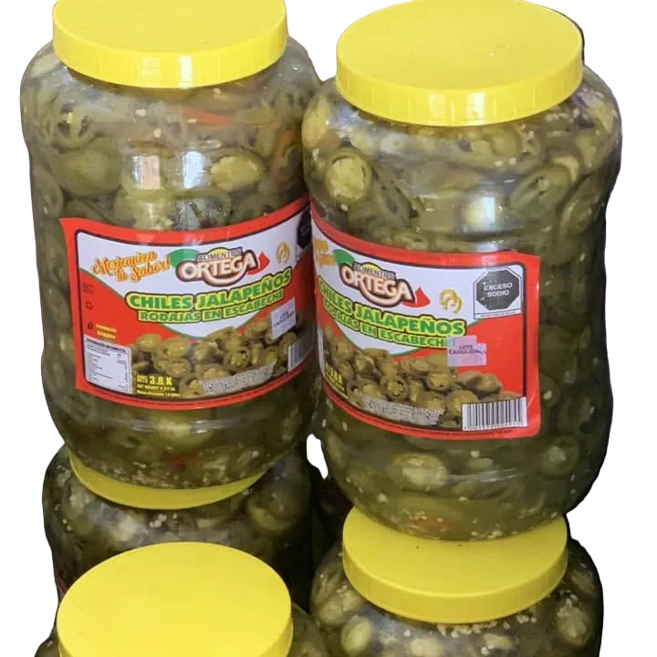 Jalapeños Rodajas Vitrolero 3.8kg
