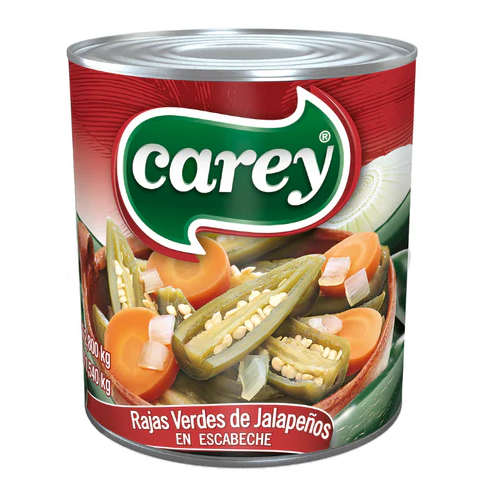 Jalapeños Rajas Carey 2.8kg