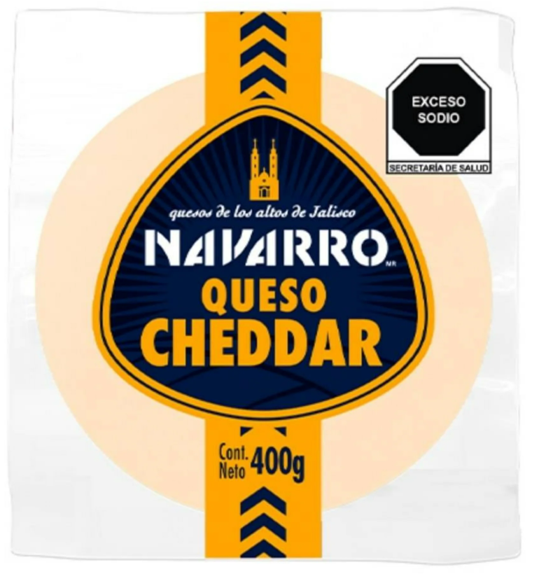 Queso Chedar Navaro 400gr