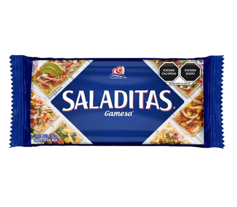 Galletas Saladitas 186g 12pzs Caja