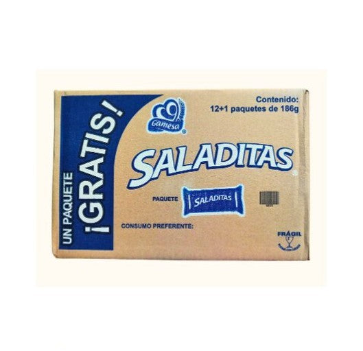 Galletas Saladitas 186g 12pzs Caja